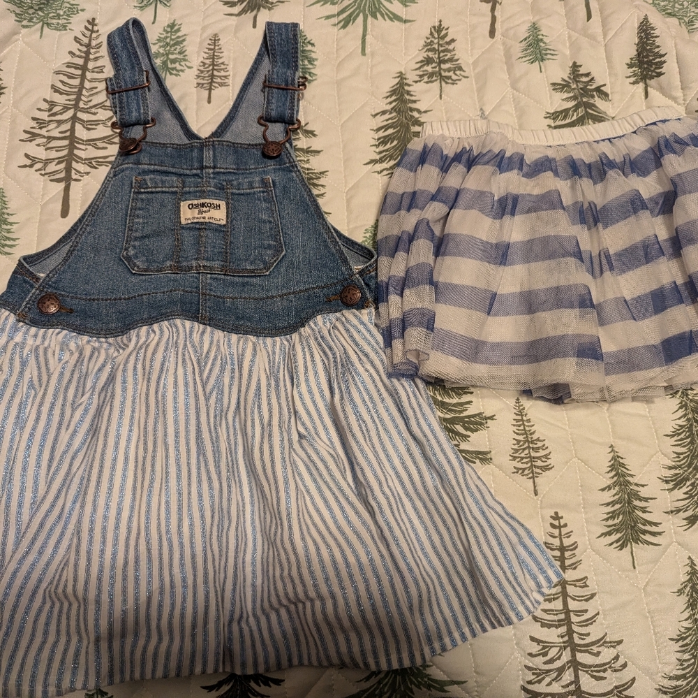 Blue/white Stripe Skirts